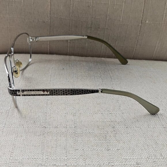 Jimmy Choo Women Eyeglasses Frame Silver Tone Metal Eyewear Glasses made Italy - Picture 8 of 12